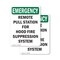 Signmission Remote Pull Station For Hood Fire Emergency Sign, Plastic, 10in W x 14in L, 2PK OS-2PACK-EM-P-1014-V-10534 - alternate 1